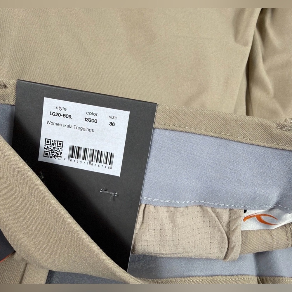 KJUS Womens Golf Pants Ikala Treggings Small Oxford Tan Viscose Polyamide - Picture 4 of 8